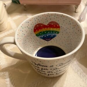 Cook smart England Rainbow Heart Mug